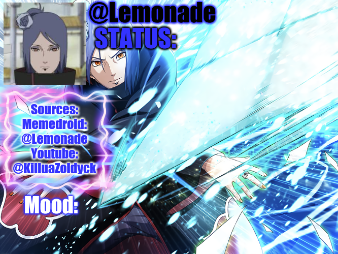Lemonade's Konan Temp. Blank Meme Template