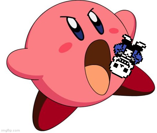 Kirby Inhale | image tagged in kirby inhale | made w/ Imgflip meme maker