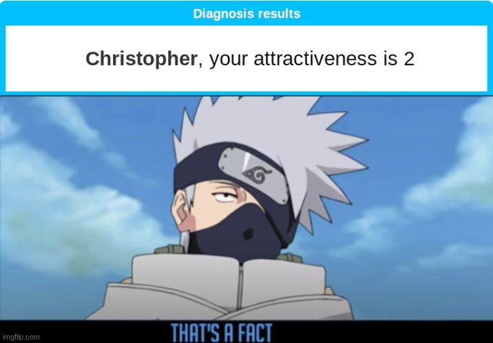 Yes, Christopher is my full name | image tagged in kakashi that's a fact | made w/ Imgflip meme maker