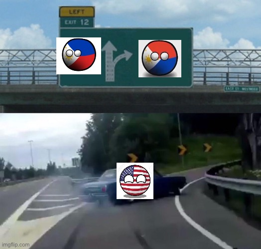 Don’t flip the philippine flag | image tagged in memes,left exit 12 off ramp | made w/ Imgflip meme maker