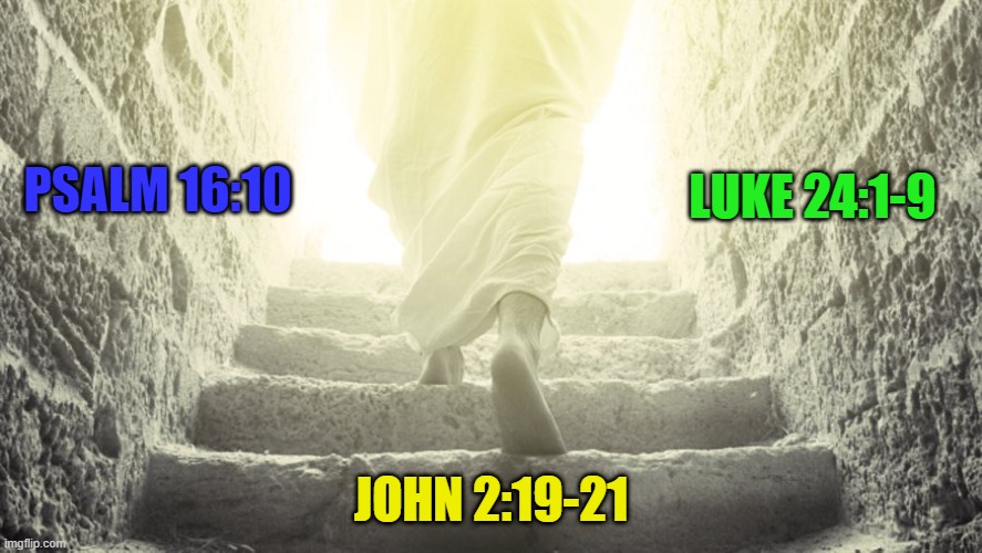 Happy Resurrection Day, & Everyday! | LUKE 24:1-9; PSALM 16:10; JOHN 2:19-21 | image tagged in could not be kept inside | made w/ Imgflip meme maker