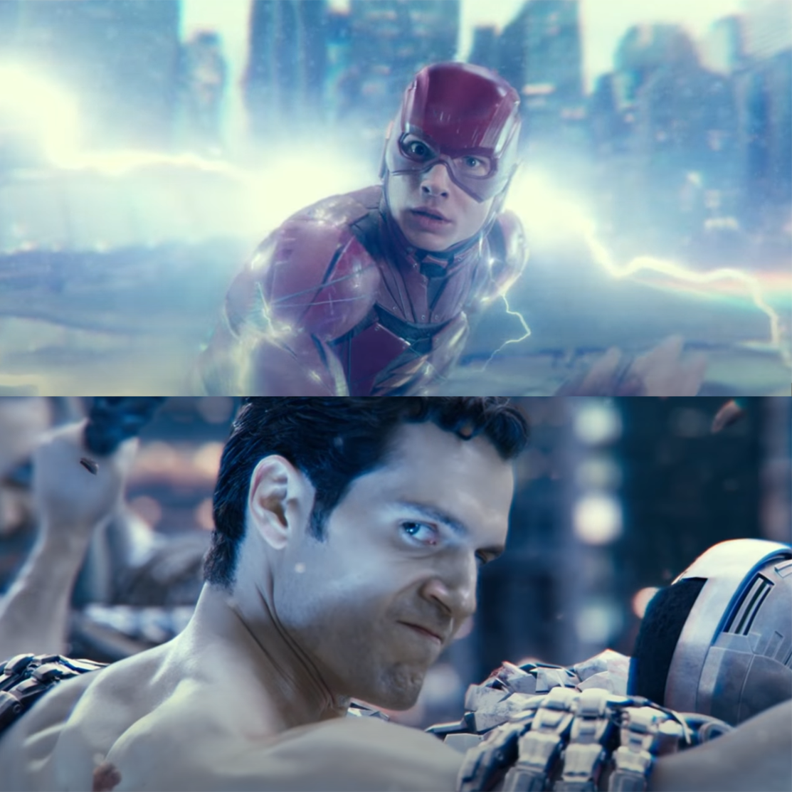 High Quality Superman and Flash Blank Meme Template