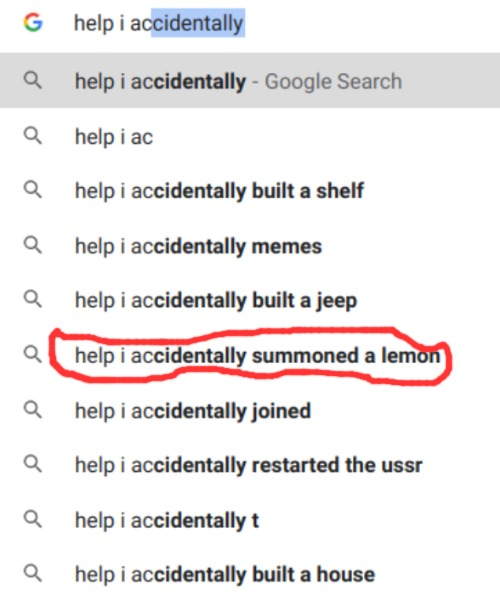 help i accidentally summoned a lemon Blank Meme Template