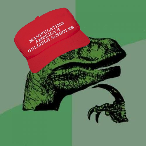 MAGA philosoraptor Blank Meme Template