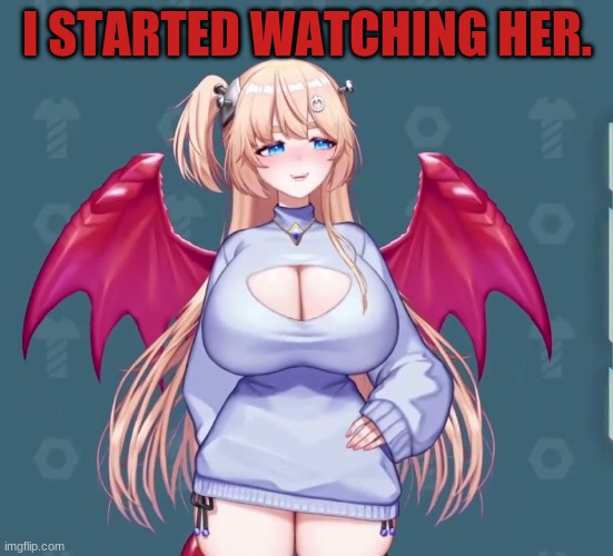 Anyone know her? | I STARTED WATCHING HER. | image tagged in anime,milf | made w/ Imgflip meme maker