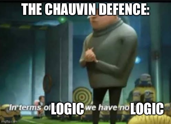 No witnesses are on your side | THE CHAUVIN DEFENCE:; LOGIC; LOGIC | image tagged in in terms of money | made w/ Imgflip meme maker