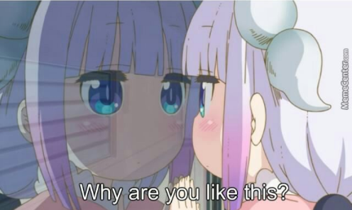 Kanna why are you like this? Blank Meme Template