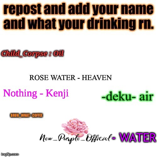 Boom chicka rocka chicka rocka chicka boom | - WATER | made w/ Imgflip meme maker