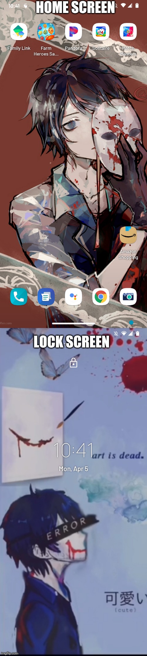 HOME SCREEN; LOCK SCREEN | made w/ Imgflip meme maker