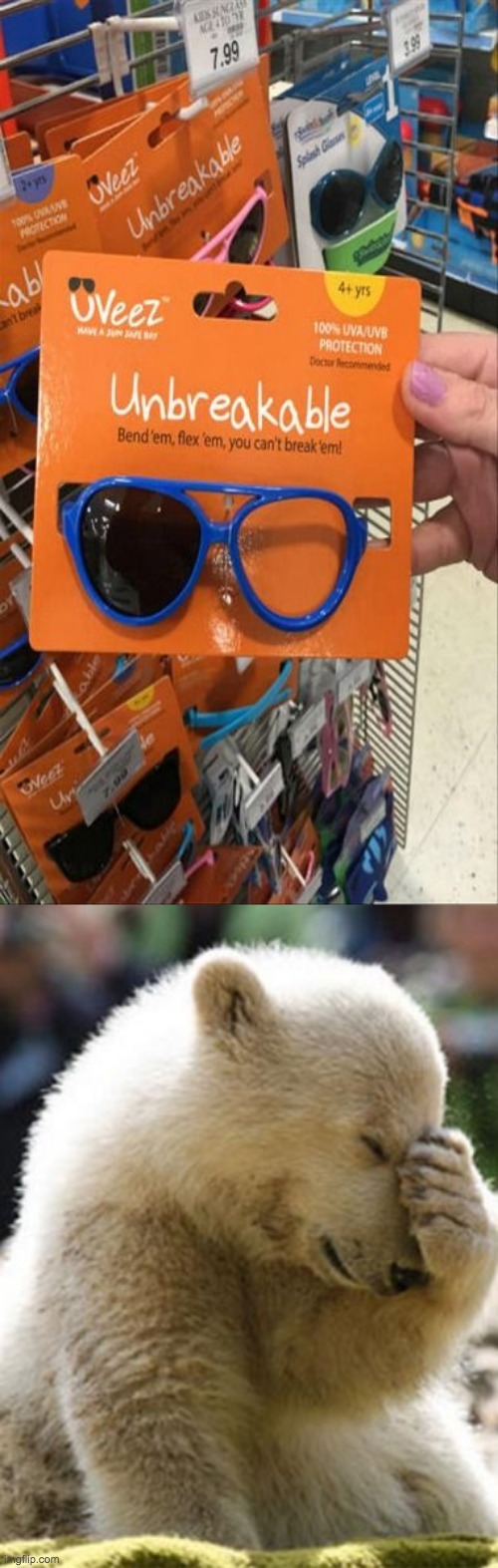 Ooof | image tagged in memes,facepalm bear | made w/ Imgflip meme maker