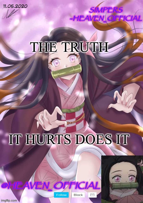 The truth Hurts you and me | THE TRUTH; IT HURTS DOES IT | image tagged in heaven temp announcement | made w/ Imgflip meme maker
