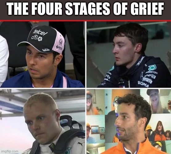 THE FOUR STAGES OF GRIEF | made w/ Imgflip meme maker