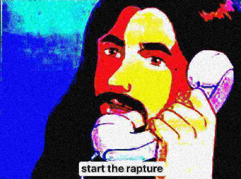 High Quality Jesus Christ start the rapture deep-fried 1 Blank Meme Template