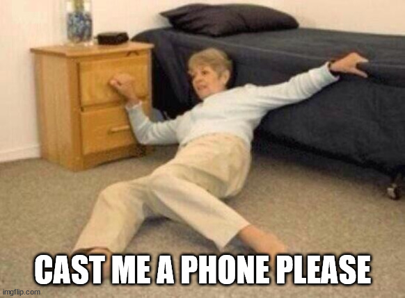 woman falling in shock | CAST ME A PHONE PLEASE | image tagged in woman falling in shock | made w/ Imgflip meme maker