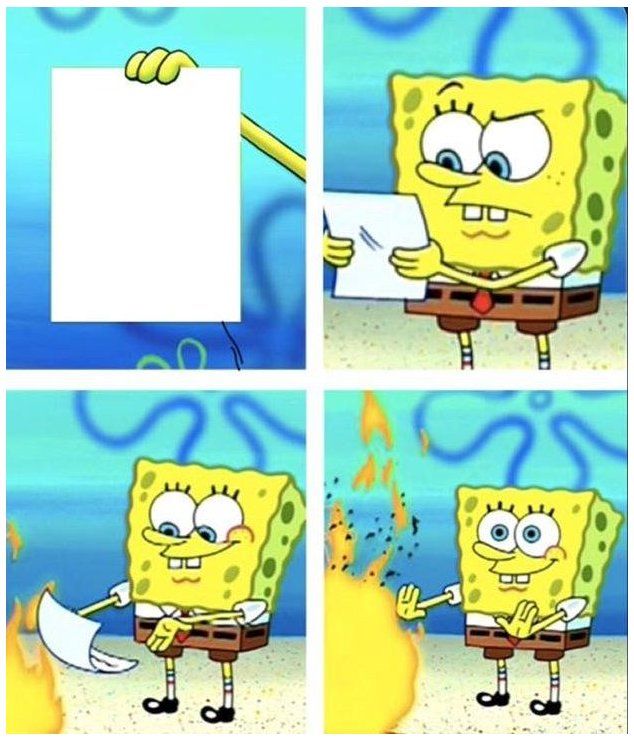 High Quality SPONGEBOB Blank Meme Template