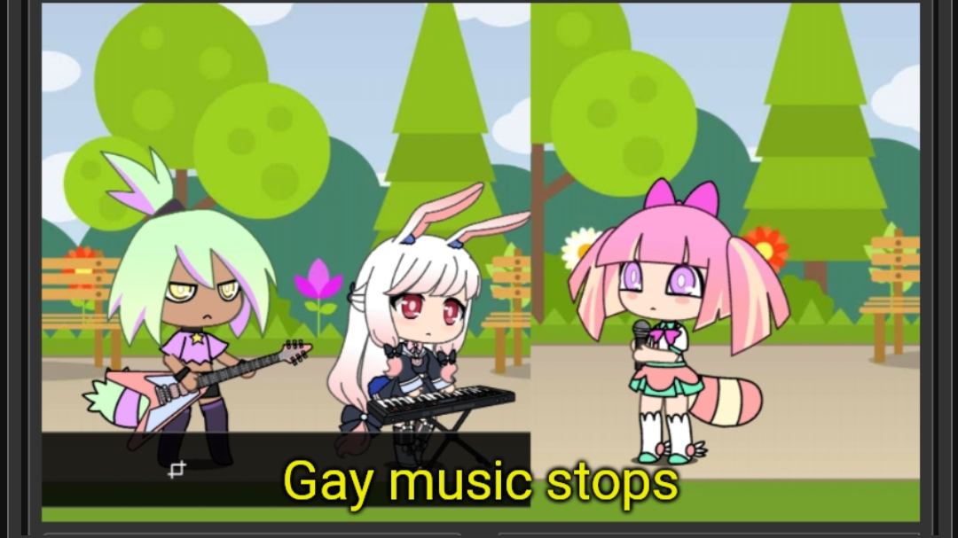 Gay music stops Blank Meme Template