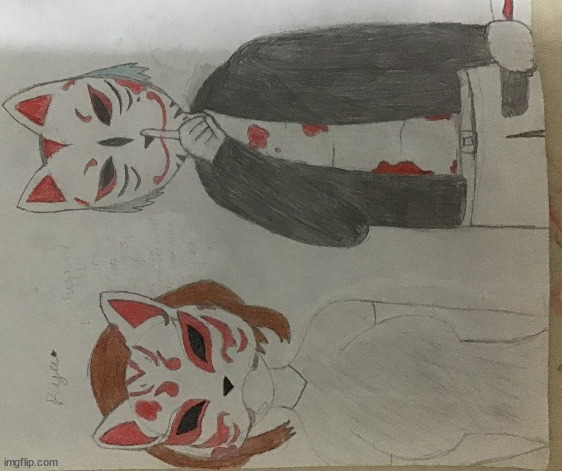 POV: You were caught by the kitsune murderers what do you do? (Couldn't make a picrew of them) | made w/ Imgflip meme maker