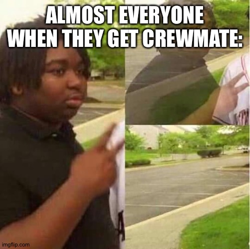Just Dont do it, okay? | ALMOST EVERYONE WHEN THEY GET CREWMATE: | image tagged in disappearing | made w/ Imgflip meme maker