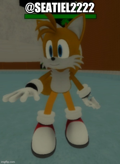 template |  @SEATIEL2222 | image tagged in tails,roblox sonic rp tails | made w/ Imgflip meme maker