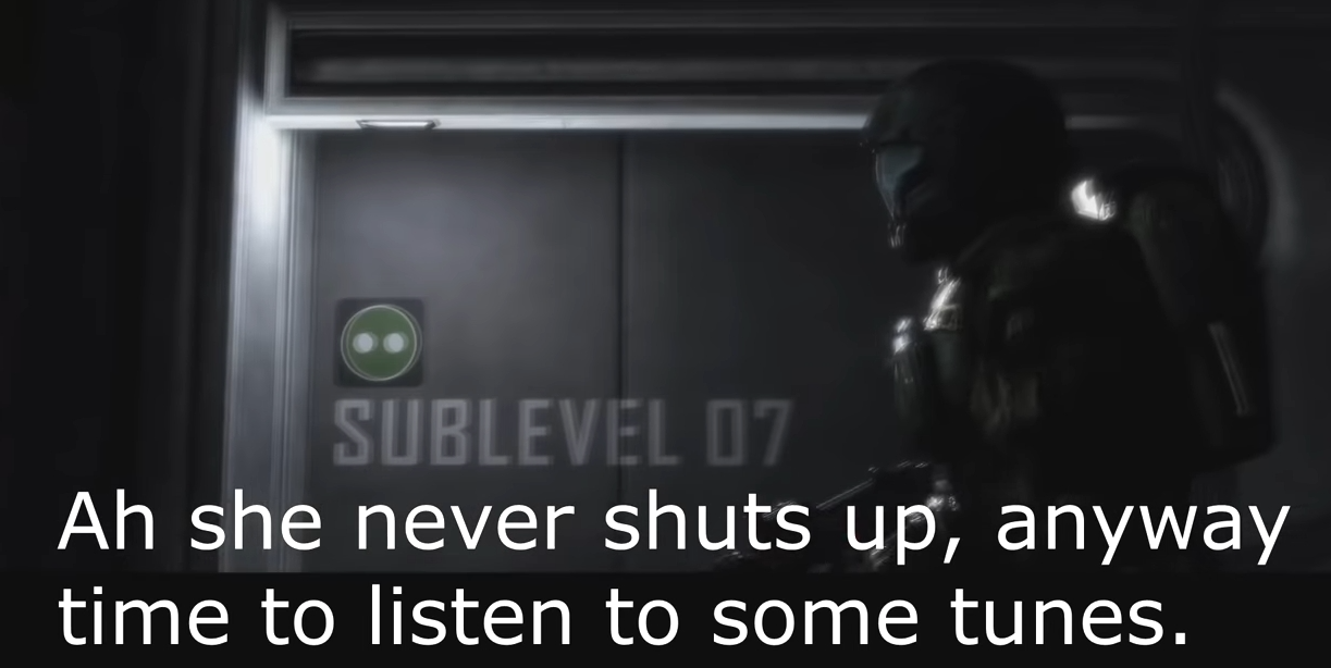 High Quality Halo 3 ODST She never shuts up Blank Meme Template