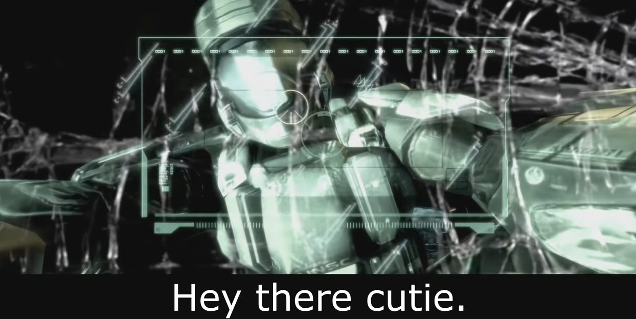 Halo 3 ODST Hey there cutie Blank Meme Template