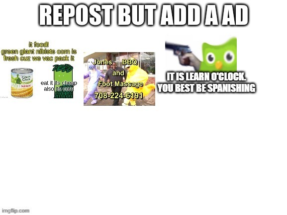 reee | IT IS LEARN O'CLOCK. YOU BEST BE SPANISHING | made w/ Imgflip meme maker
