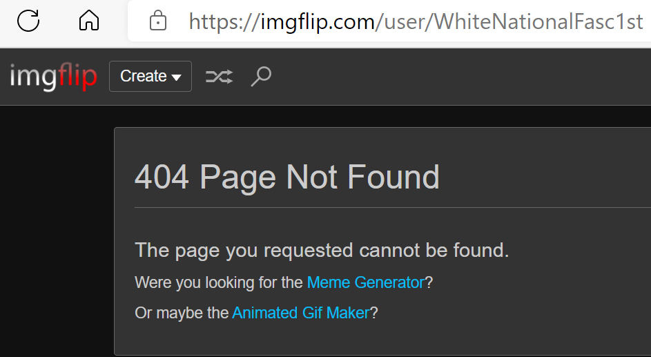 WhiteNationalFasc1st 404'd Blank Meme Template