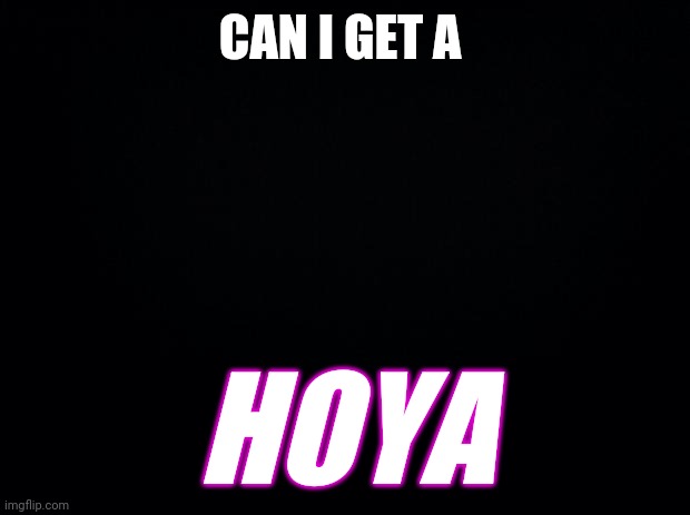 Black background | CAN I GET A; HOYA | image tagged in black background | made w/ Imgflip meme maker