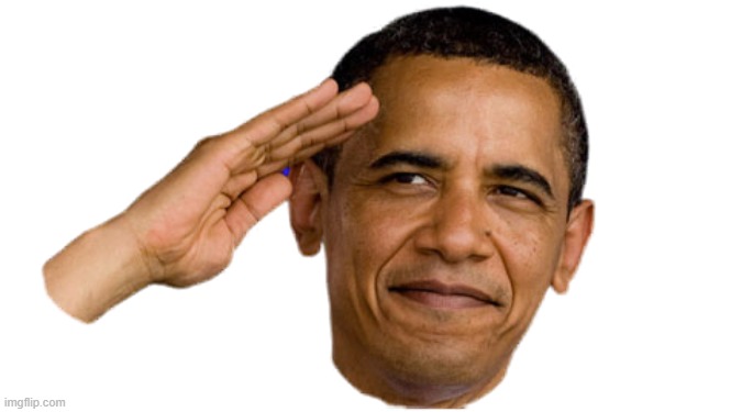 Obama salute transparent | image tagged in obama salute transparent | made w/ Imgflip meme maker