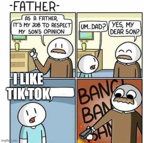 No Respect Anymore | I LIKE TIK TOK | image tagged in no respect anymore | made w/ Imgflip meme maker