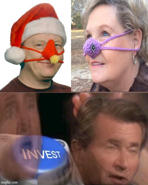 Nose Muffs | image tagged in invest,nose,muffin,barney will eat all of your delectable biscuits | made w/ Imgflip meme maker