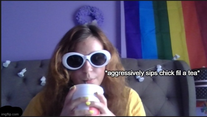 should i make this a template | *aggressively sips chick fil a tea* | made w/ Imgflip meme maker