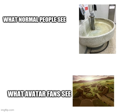 Ba Sing Se Bathroom Sink | image tagged in atla,uncle iroh | made w/ Imgflip meme maker