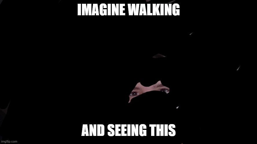 IMAGINE WALKING; AND SEEING THIS | made w/ Imgflip meme maker
