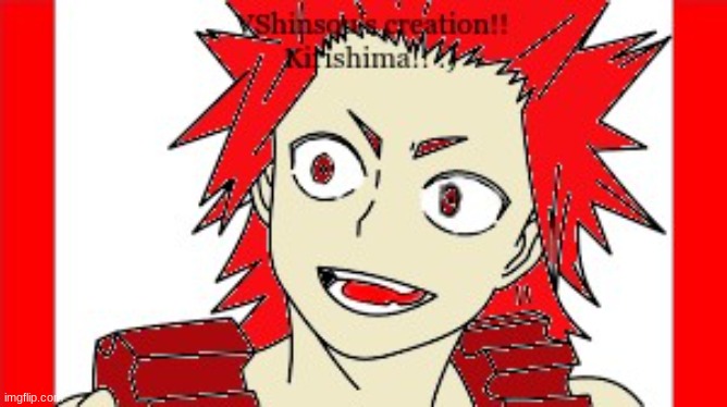 I did another Kirishima one!! | image tagged in anime,my hero academia,drawing | made w/ Imgflip meme maker