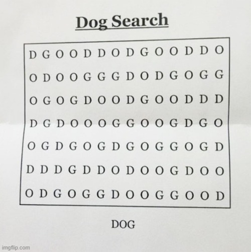 can you find it | image tagged in dogs,word,search | made w/ Imgflip meme maker