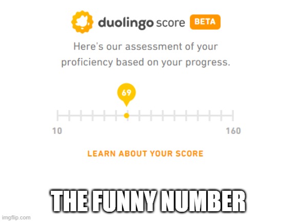 :D | THE FUNNY NUMBER | image tagged in nice,69 | made w/ Imgflip meme maker