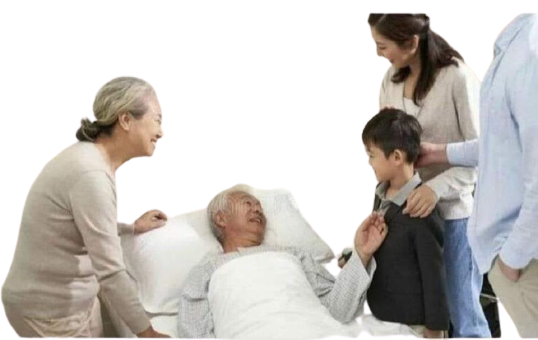 Dying grandpa transparent Blank Meme Template