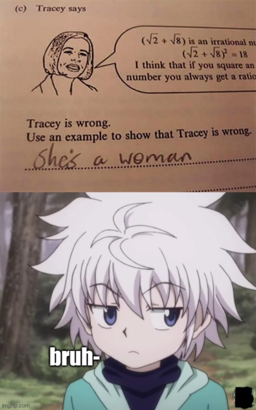 image tagged in young killua bruh- | made w/ Imgflip meme maker