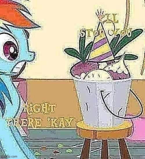 Mr. Turnip reaction image (Party of One) | image tagged in my little pony friendship is magic,pinkie pie | made w/ Imgflip meme maker