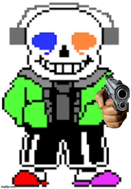 Creator Sans Gun | image tagged in creator sans gun | made w/ Imgflip meme maker