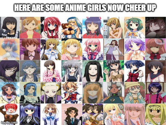 Dont fall for... nvm :D | HERE ARE SOME ANIME GIRLS NOW CHEER UP | image tagged in traps,anime,boys,teehee,get trapped biotch,stop reading these tags | made w/ Imgflip meme maker
