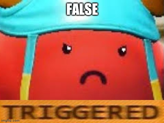 Guff triggered | FALSE | image tagged in guff triggered | made w/ Imgflip meme maker