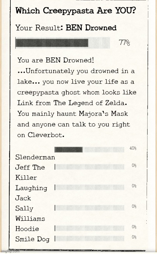 I'll take it. I got my second favorite creepypasta | made w/ Imgflip meme maker