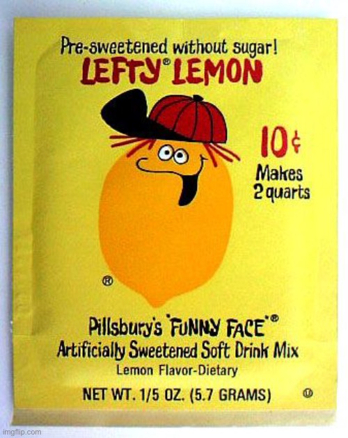 Apparently I caused a trend of lemons. So here’s Lefty Lemon (one of Goofy Grape’s friends) | made w/ Imgflip meme maker