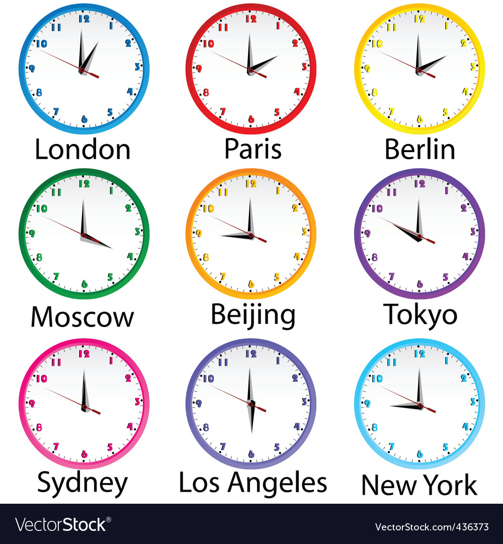 High Quality World Clocks Blank Meme Template