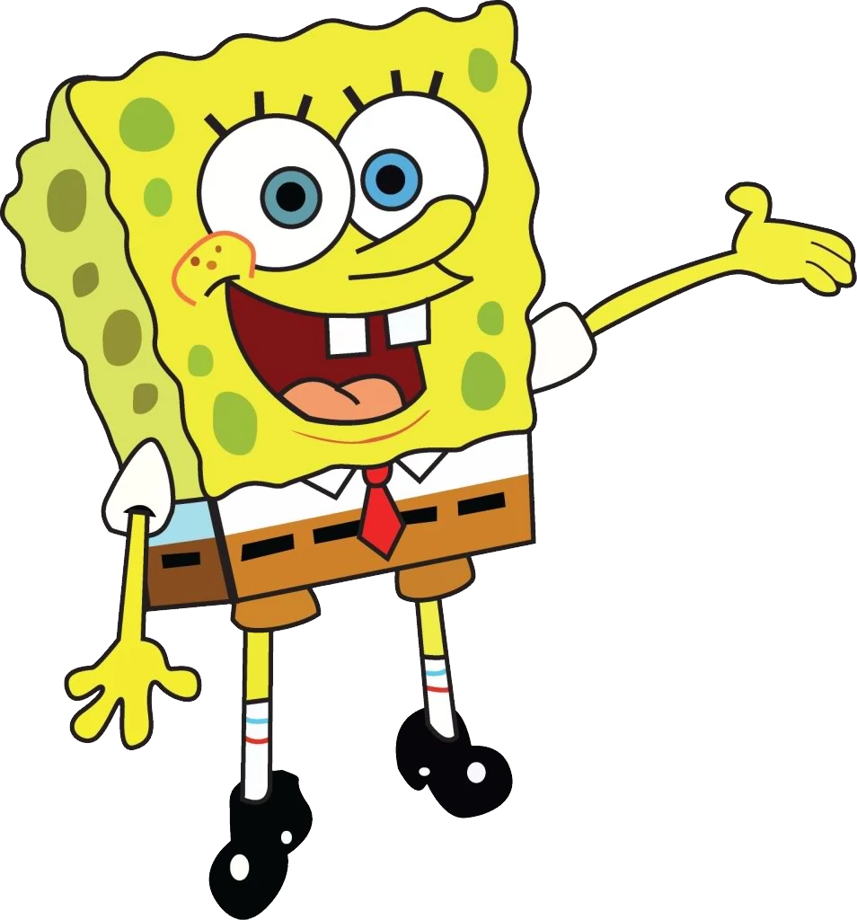 High Quality Spongebob Squarepants png mouth open 1 Blank Meme Template