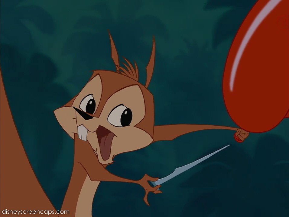 Squirrel Popping Balloon (from The Emperor's New Groove) Blank Meme Template