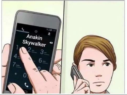 High Quality Calling Anakin Skywalker Blank Meme Template