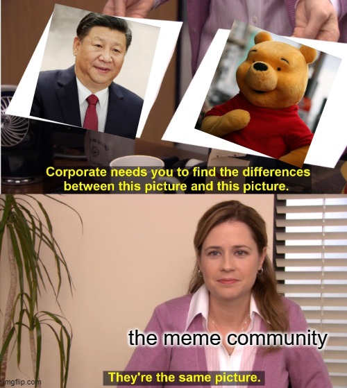 xi ji ping | the meme community | image tagged in memes,they're the same picture | made w/ Imgflip meme maker